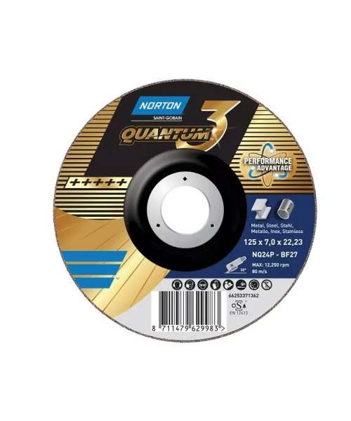 Norton Avuç İçi Taşlama Makineleri İçin QUANTUM3 Taşlama Taşı - METAL INOKS