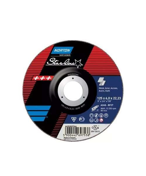 Norton Avuç İçi Taşlama Makineleri İçin STARLINE Taşlama Taşı - METAL